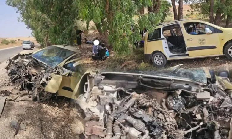 سطات.. 7 جرحى جراء اصطدام طاكسي بشجرة